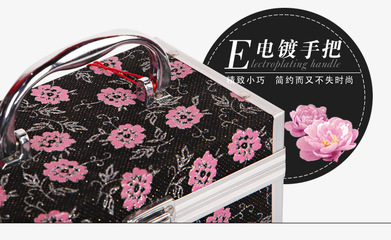 【廠家定做鋁合金化妝箱 化妝箱定做 高檔首飾盒廠家 多功能化妝箱】?jī)r(jià)格,廠家,圖片,化妝包、化妝箱、梳妝盒,巨龍箱包-